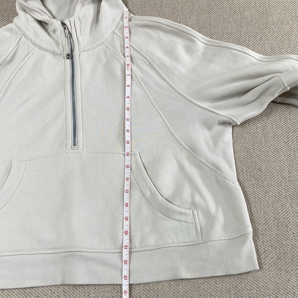 Lululemon Scuba Oversized Half-Zip Hoodie Natural Ivory - Picture 11 of 11
